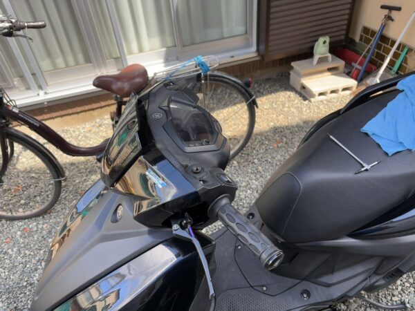 シグナスグリファスバックミラー外した画像