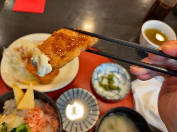 さすよ亭のアジフライ画像