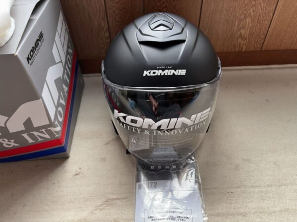 コミネ バイク用 FL コンポジット FRP ジェットヘルメット マットブラック L HK-172画像