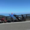山伏峠で7型シグナスとベネリTNT125と桃レンジャー画像